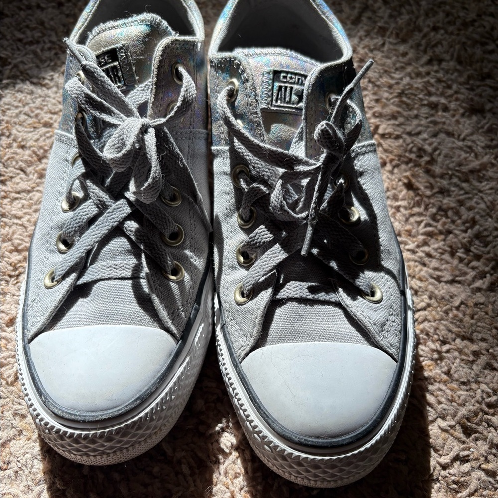 Converse Gray Oil Slick Sneakers